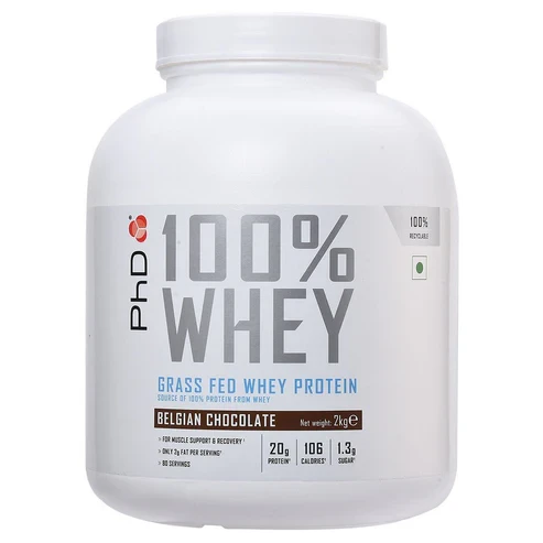 PhD Nutrition 100% Whey Protein Grass Fed - 2 Kg (4.4 Lb)