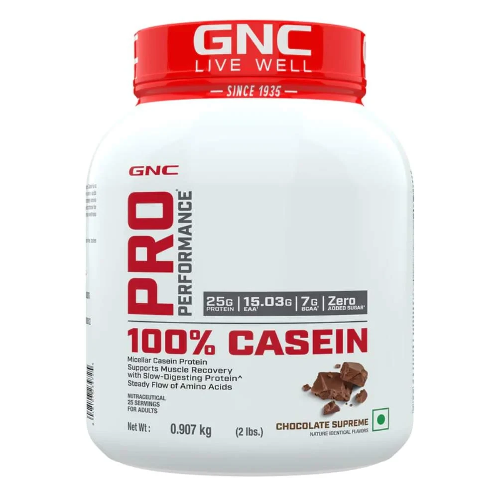 GNC Pro Performance 100% Casein Protein Powder - 0.9 Kg (2 Lb)