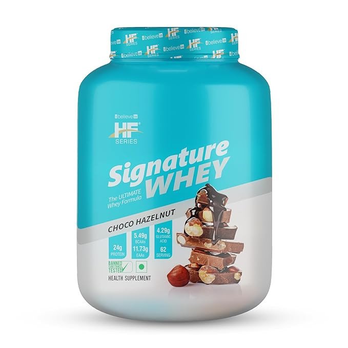 HF Series Signature Whey Protein Powder|62 servings|Build Lean and Bigger Muscle |2Kg