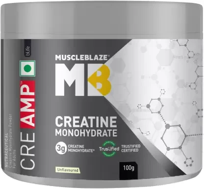 MuscleBlaze Creatine Monohydrate CreAMP, 100 g (0.22 lb)