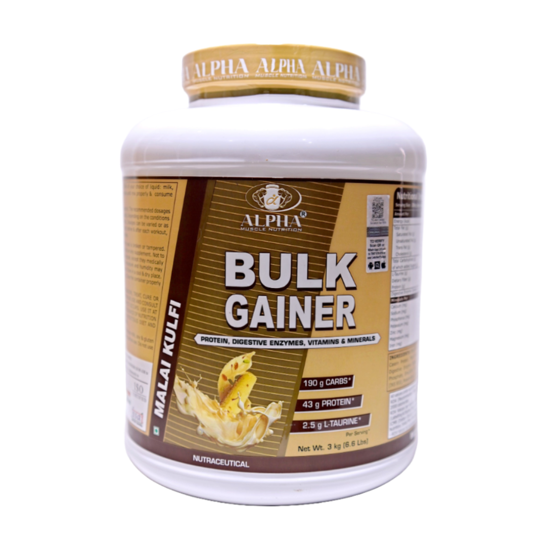 Alpha Muscle Bulk Weight Gainer | High-calorie Gainer |43g Protein | 962Kcal